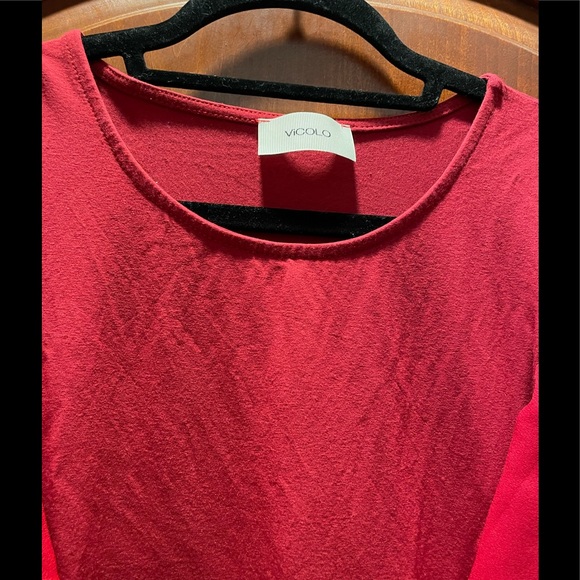 Made in Italy red blouse - Picture 2 of 5